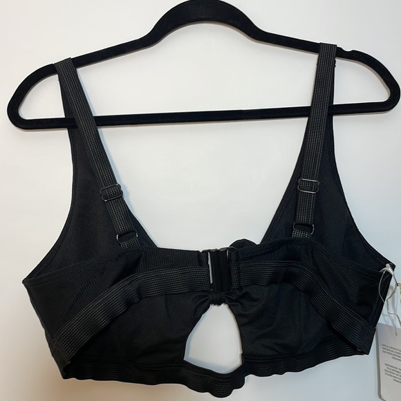 Asos Curve 16 Wolf and whistle exclusive bunny tie cut out swim top bikini - Picture 10 of 12